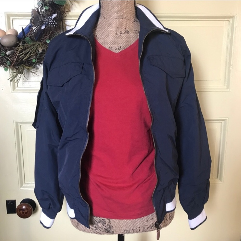 NEW Horseware Newmarket navy/white zip jacket